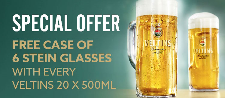 Special offer - free case of 6 stein glasses