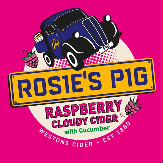 Westons Rosies Pig Varieties Icons Raspberry